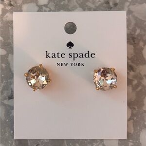 Kate Spade Crystal and Gold Earrings